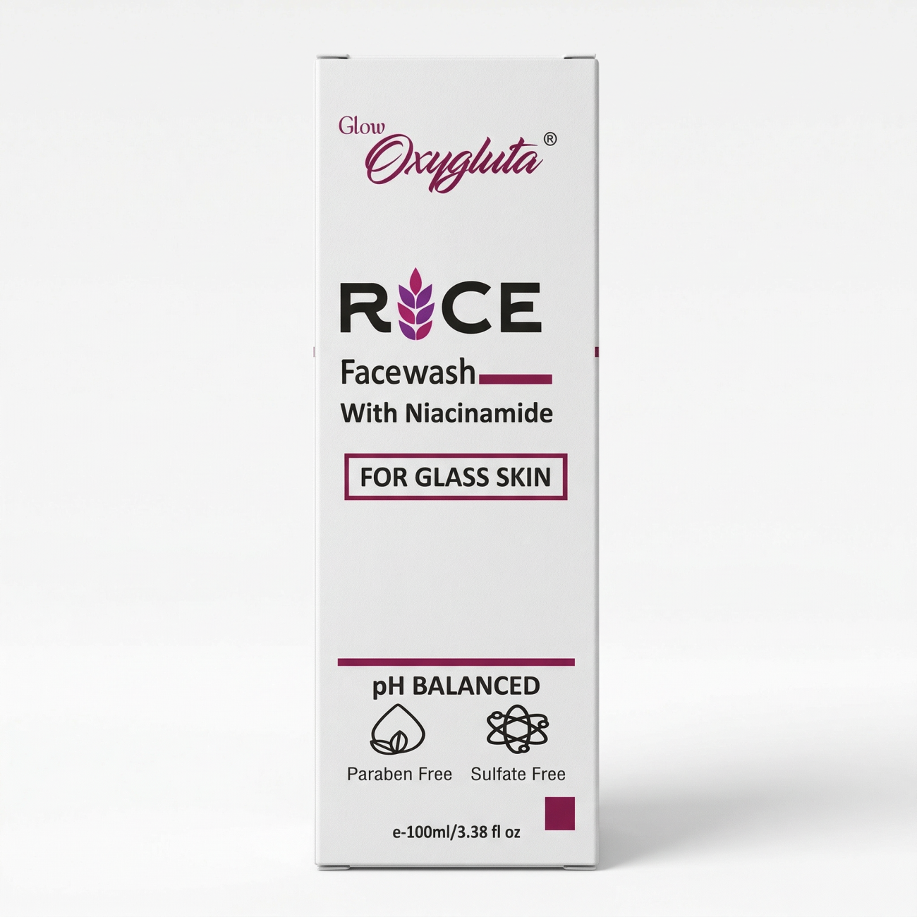 Oxygluta Rice Facewash