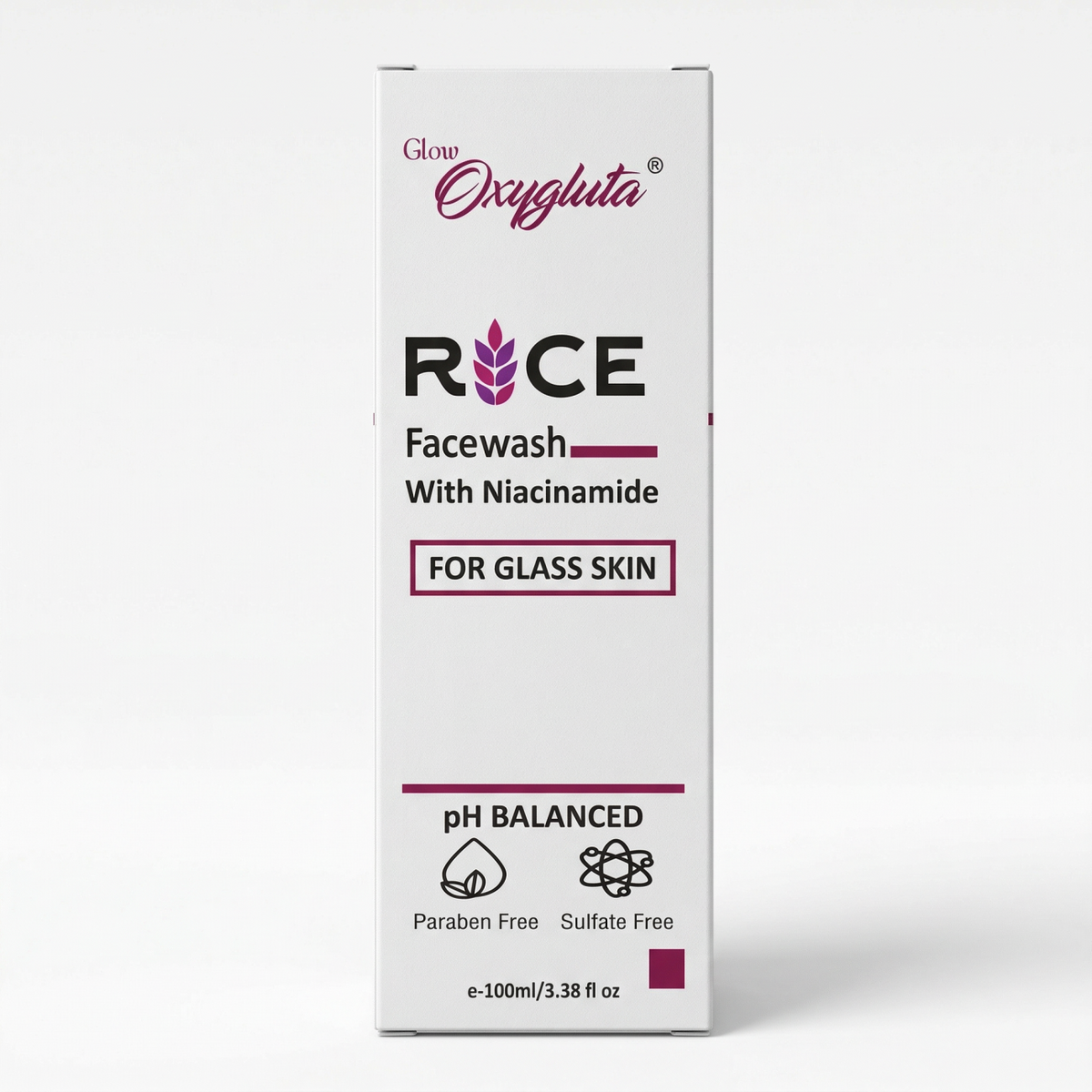 Oxygluta Rice Facewash