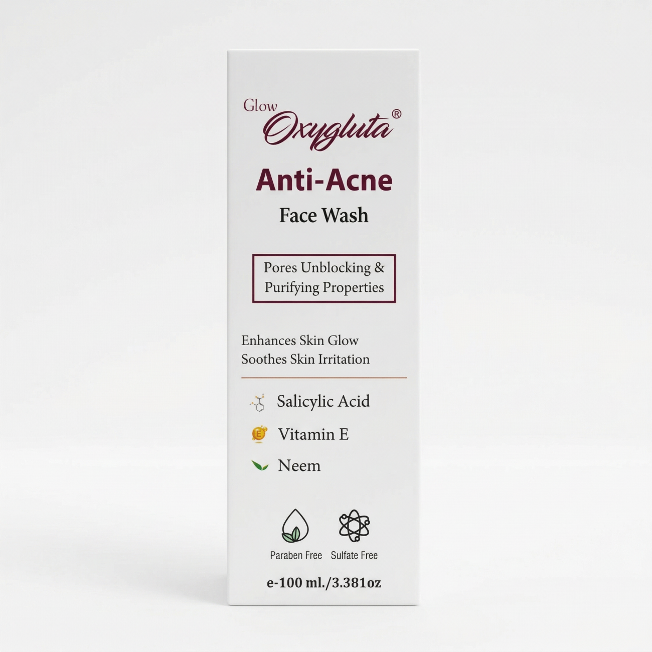 Oxygluta Anti-Acne Facewash