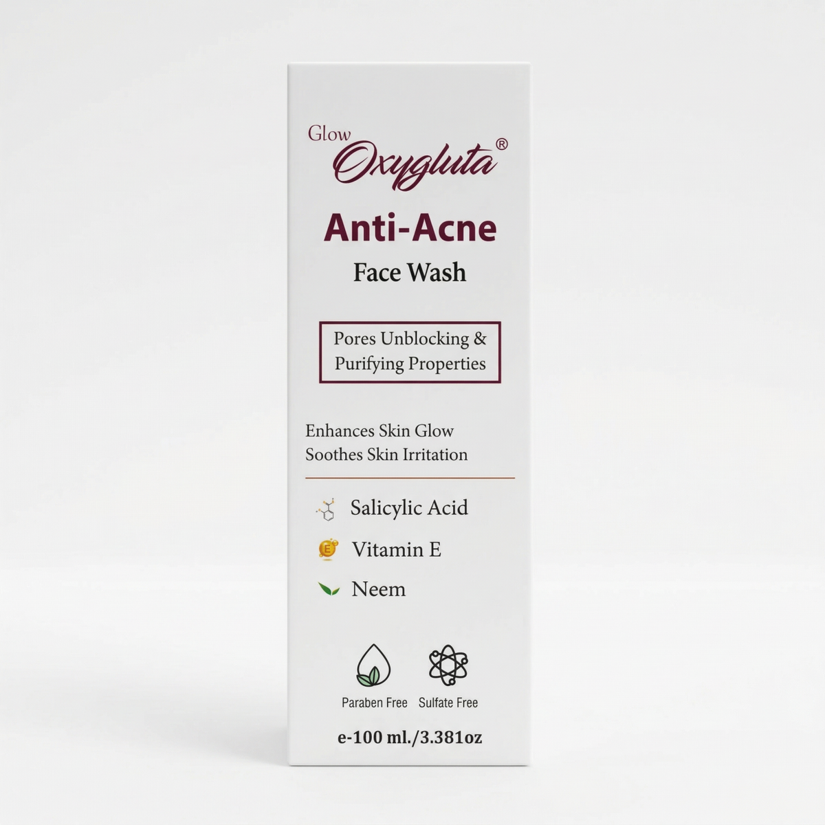 Oxygluta Anti-Acne Facewash